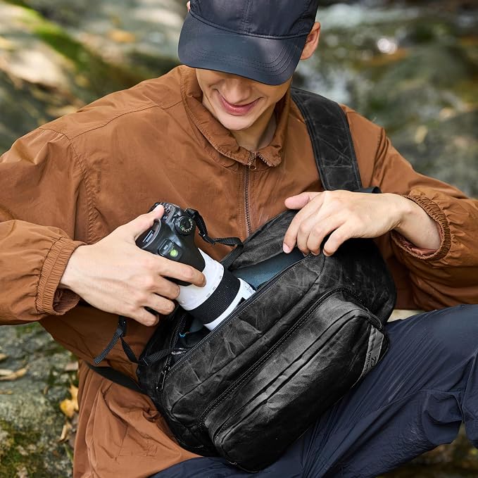Padwa Lifestyle Black Crossbody Camera Bag