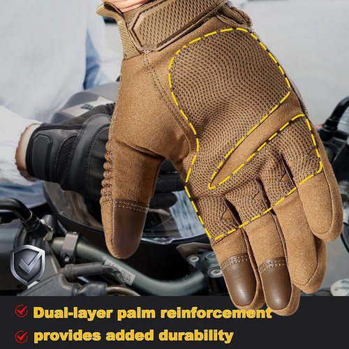 AXBXCX Motorcycle Gloves for Men - Touchscreen Capable, Durable Protection for Outdoor Riding