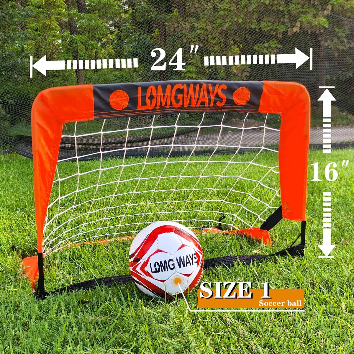 Soccer Goal by [Brand Name] - Foldable Frame Net for Kids & Youth | Indoor & Outdoor Use with Carry Bag