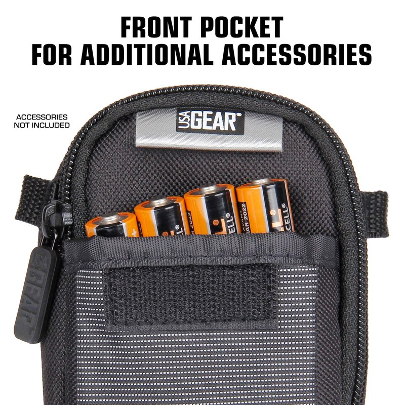 USA Gear Range Finder Golf Case - Shoulder Bag Case Fits Callaway Golf 300, Acer Gadget, Vortex, REDTIGER, Bushnell & More - Laser Rangefinder Carry Bag with Weather Resistant Exterior, Belt Loop