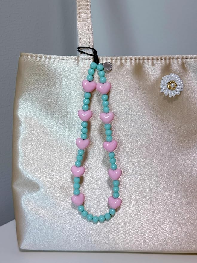 Drawwind Phone Charm Beaded Wristlet Strap Universal Cell Phone Lanyard Cute
