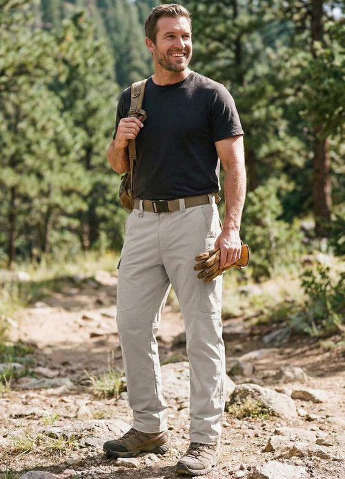 Libin Men's Cargo Pants - Water-Resistant Tactical Outdoor Trousers with 9 Pockets | Stretch Fit