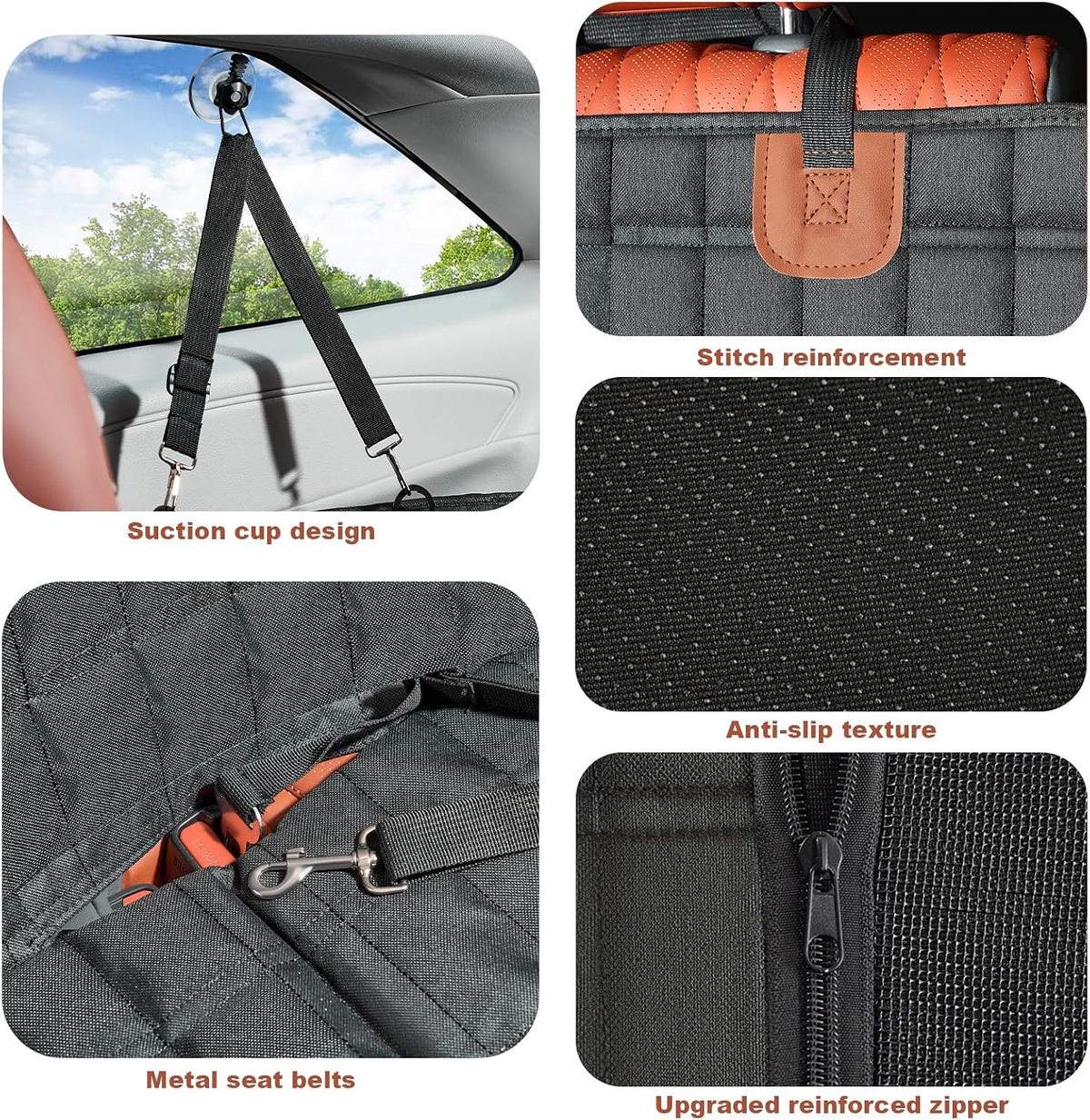 For Toyota Sienna Accessories 2025 Dog Car Seat Cover - Back Seat Extender Hard Bottom Seat Cover Dog Hammock Heavy Duty, Anti-Scratch & Waterproof Pet 3nd Row Seat Mat Protector for Sienna 2021-2025