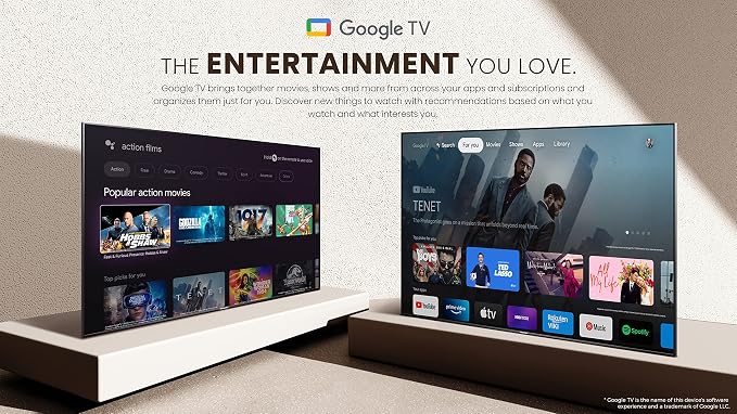 Hisense ULED 4K Premium 65U6H Quantum Dot QLED Series 65-Inch Smart Google TV, Dolby Vision Atmos, Voice Remote, Compatible with Alexa (2022 Model) Black