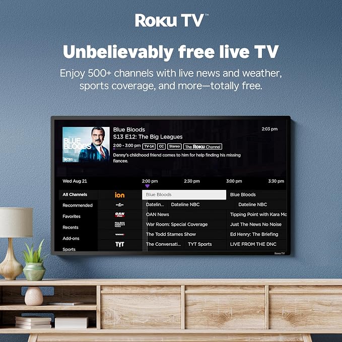 Hisense 40-Inch Class A4 Series FHD 1080p Smart Roku TV with Alexa Compatibility (40A4NR) - Dolby Audio, Slim Bezel Design, Google Assistant