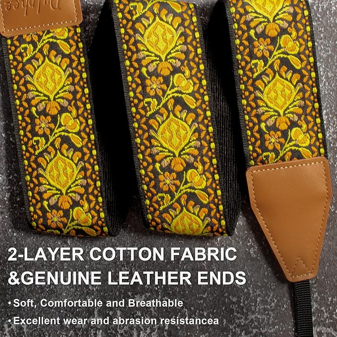 Camera Strap, Jacquard Weave 2" Shoulder Neck Straps