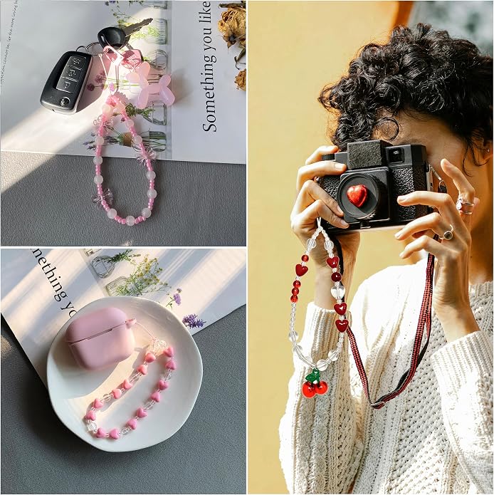 Phone Charm Strap Cute Phone Lanyard Wrist Strap Bracelet Accessories
