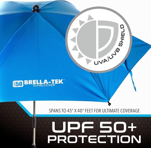 Franklin Sports Umbrella - All Position SidelineBrella with UPF 50+ Sun Protection | Universal Clamp