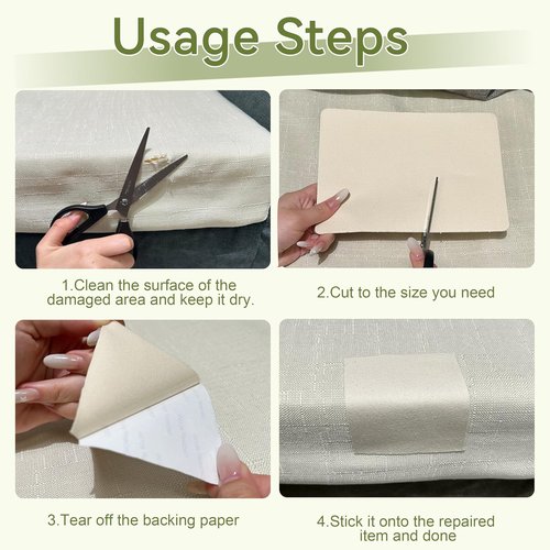 Besezx Canvas Repair Patch - Waterproof Self-Adhesive Fabric Tape | 7.87x5.9 Inches, 8PCS for Outdoor Gear