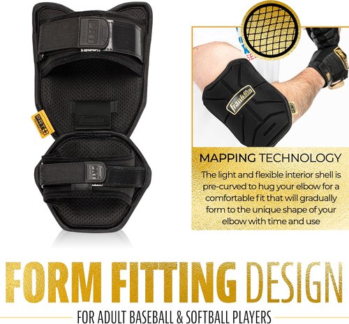 Franklin Sports Baseball Elbow Guard - PRT Series | Protective Shield for Adults & Youth Batting