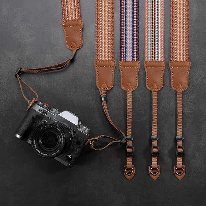 Padwa Lifestyle Striped Purple Camera Strap