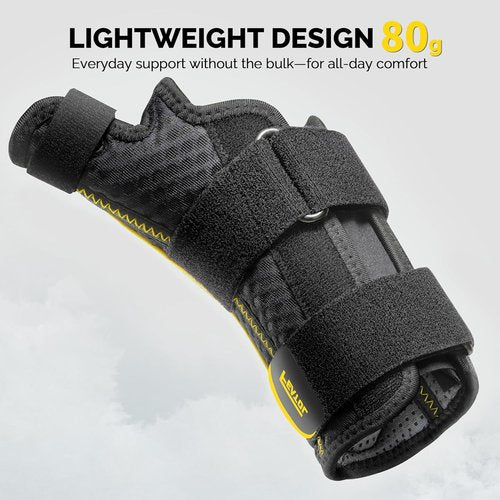 FEATOL Thumb Brace Right Hand - Ergonomic Support for Trigger Thumb & De Quervain's | Size S/M (5"-6.5")