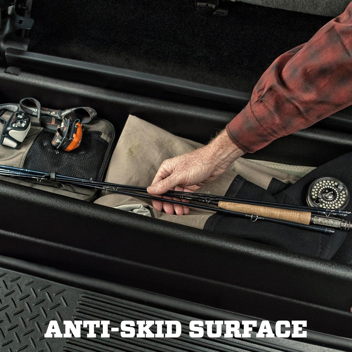 Husky Liners Gearbox - Under Seat Storage Box | 1999-2006 Chevrolet Silverado/GMC Sierra 1500, 1999-2007 Chevrolet Silverado/GMC Sierra 2500/3500 Extended Cab - Black, 1 Pc. | 09021