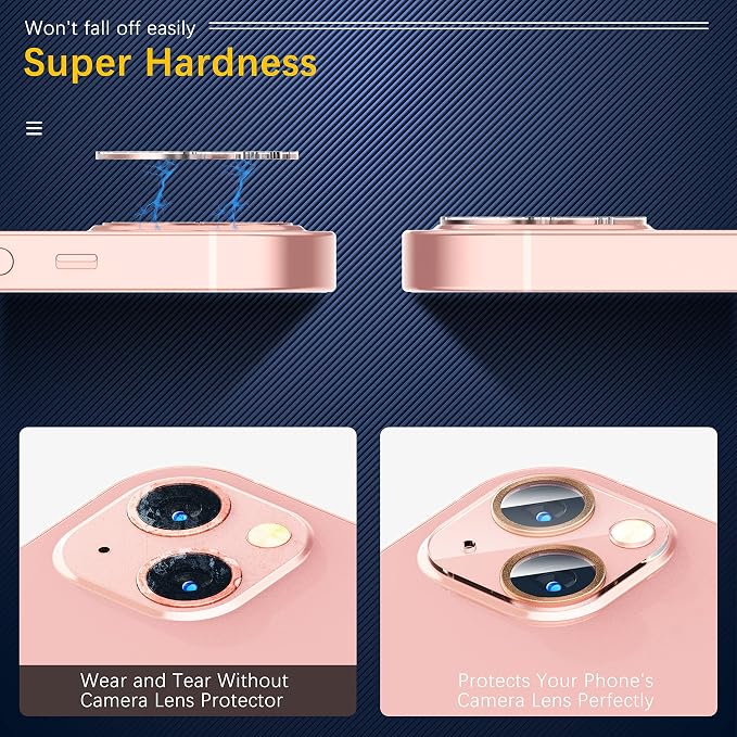 UniqueMe Compatible with iPhone 13 6.1" / iPhone 13 Mini 5.4" Camera Lens