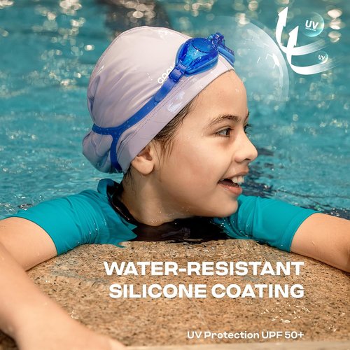 COOLMATE Swim Cap for Women, Men & Kids - Lightweight Silicone, Water-Resistant & Non-Slip Fit | Perfect for Pool Swimming (1 Pack)