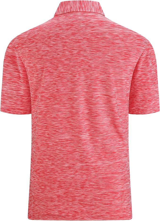 Alex Vando Mens Golf Shirt Moisture Wicking Quick-Dry Short Sleeve Casual Polo Shirts for Men