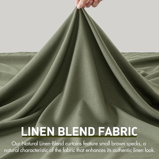 Memory Trained Pinch Pleated Curtains 90 Inches Long, Linen Pinch Pleat Sheer