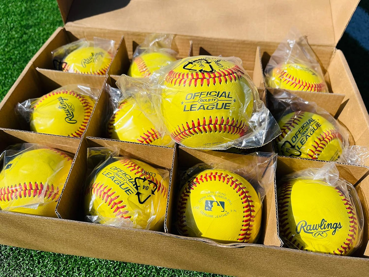 Rawlings Official League Practice Baseballs - Optic Yellow | Available in Multiple Counts