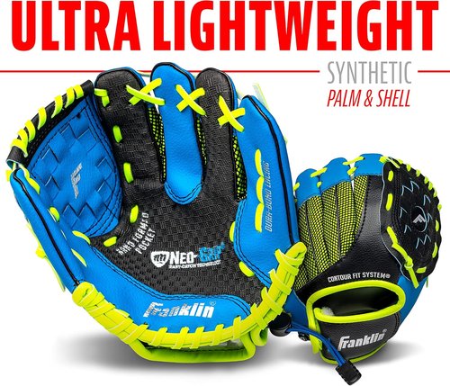Franklin Sports Kids Baseball Glove - NeoGrip Youth T-Ball Mitt for Boys & Girls - Durable & Comfortable Design