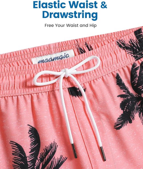 Maamgic Men's Swim Trunks - 2 in 1 Board Shorts with 7-Inch Inseam | Stylish & Comfortable Swimwear