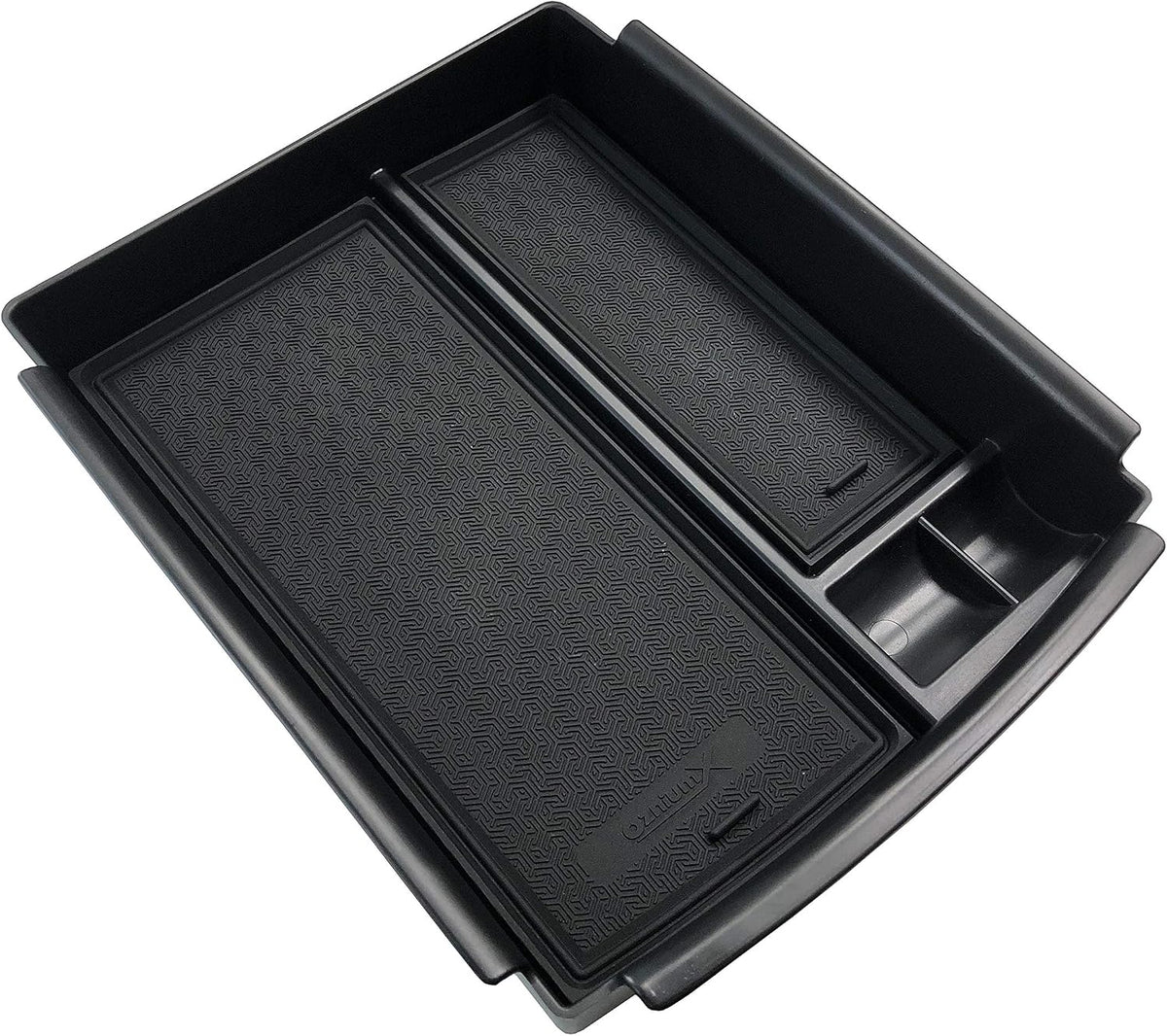 OzniumX Center Console Organizer Storage Box for Tesla Model S/X, Black, Custom Upgrade Interior Accessory with Coin and Sunglass Holder, Armrest Box Secondary Storage