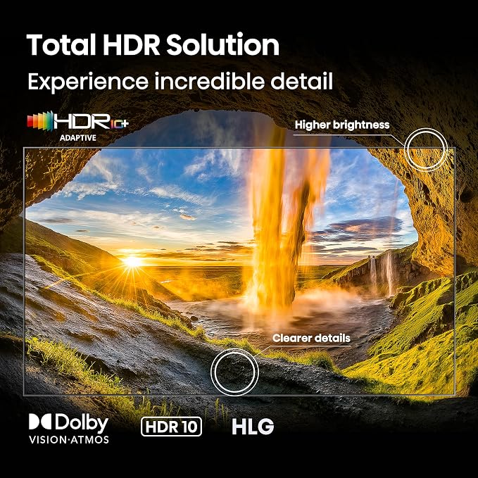 Hisense 43" E6 Cinema Series Hi-QLED 4K UHD Smart Fire TV (43E6QF) - AI Light Sensor, Dolby Vision · Atmos, Voice Remote with Alexa, Motion Rate 120, HDR 10+ Adaptive, Game Mode Plus