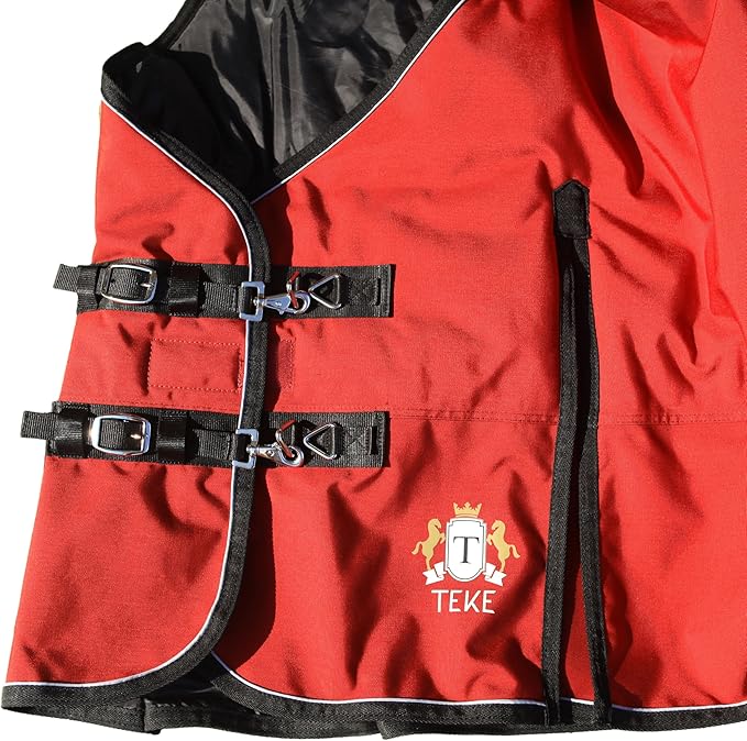 T TEKE Ultimate Turnout Sheet for Horses, 1050D Ballistic Nylon Outer, No Filling