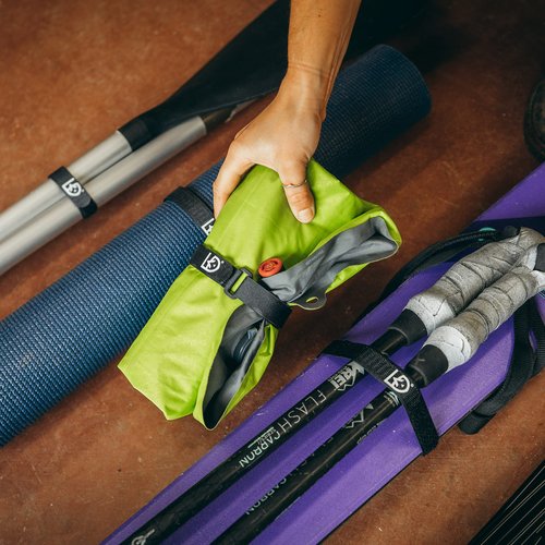 GEAR AID ¾” Fast Wrap Keeps Gear Organized and Secure with Adjustable, Cinch-and-Stick Straps with D-Ring, 24” Length, Pair