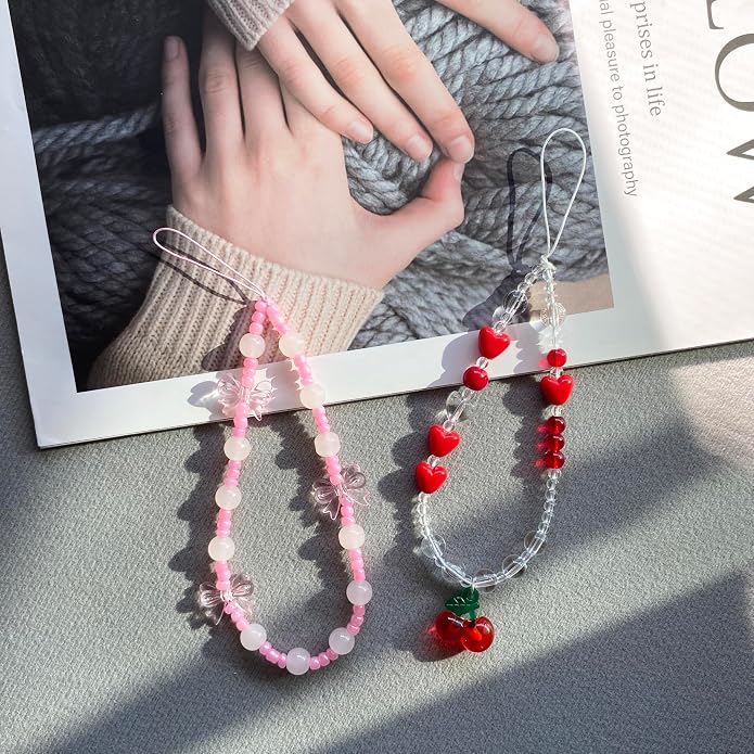 Phone Charm Strap Cute Phone Lanyard Wrist Strap Bracelet Accessories