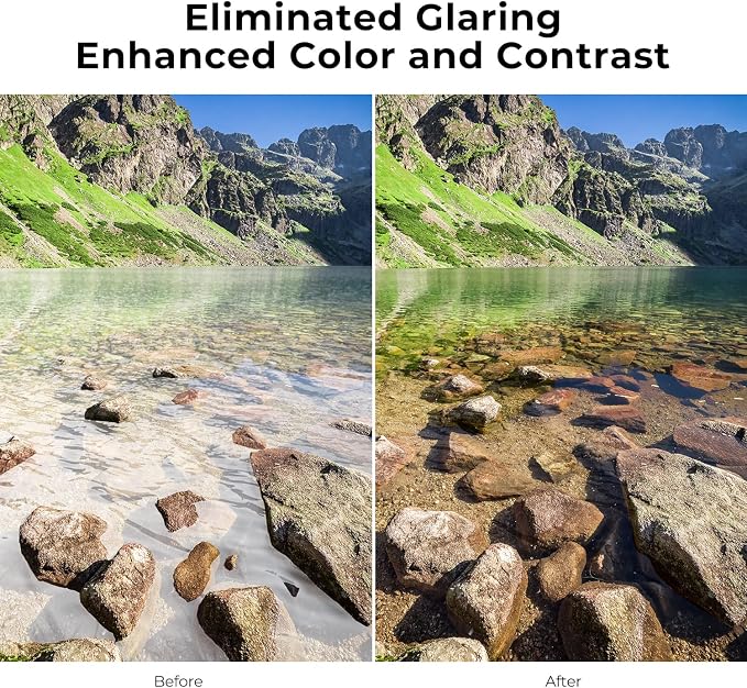 K&F CONCEPT 43mm Circular Polarizer Filter Ultra-Slim 18 Multi-Coated Optical
