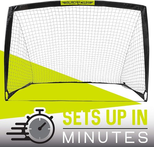 Franklin Sports Blackhawk Soccer Goal - Portable Pop-Up Nets for Youth & Adults | Indoor & Outdoor Use