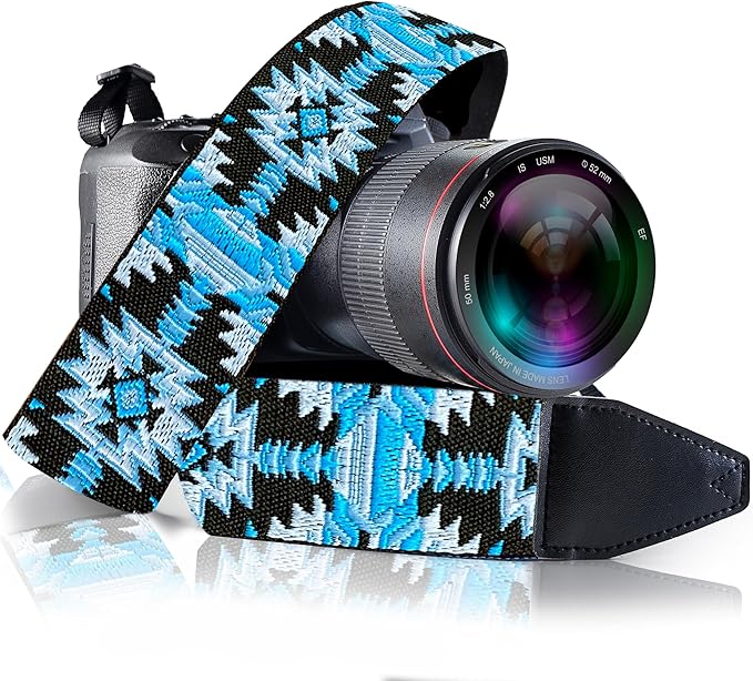 Art Tribute Camera Strap For Photographers Padded Universal Fit Neck Shoulder &
