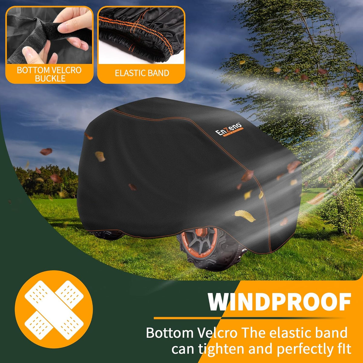 Enzeno Kids Ride-On Toy Car Cover,Power Wheels Cover Waterproof,Outdoor Toy Car Cover for Power Wheels Jeep & Toddler Electric Vehicles,All-Weather Protection,Universal Kid Ride-on Accessories