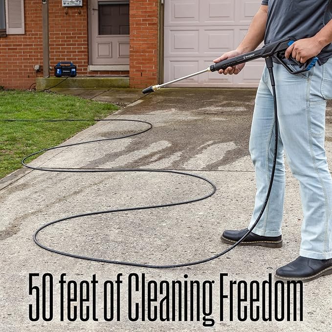 Westinghouse 3000 PSI 1.76 GPM Electric Pressure Washer Bundle with 50 ft Hose for Cars, Fences, Driveways, Homes, Patios, Furniture