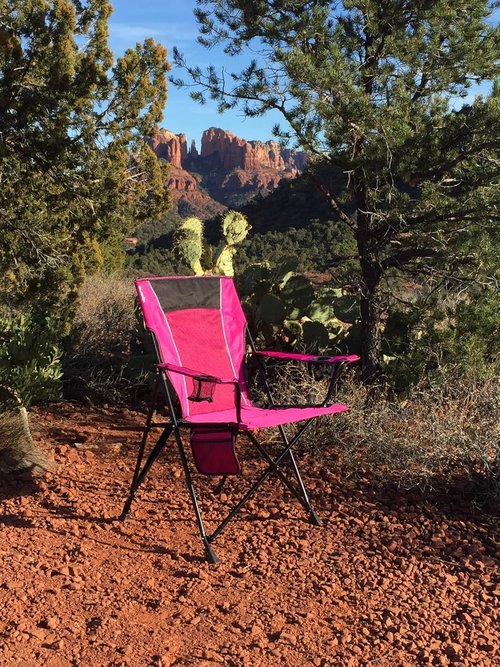 Kijaro Dual Lock Portable Camping Chair - Versatile Folding Design for Sports & Lawn - Hanami Pink