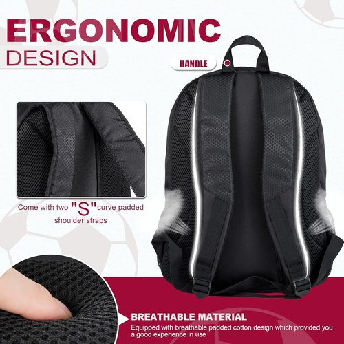 Himal Outdoors Soccer Backpack - Versatile Sports Bag with Separate Cleat Compartment | Ideal for Football, Volleyball, Handball