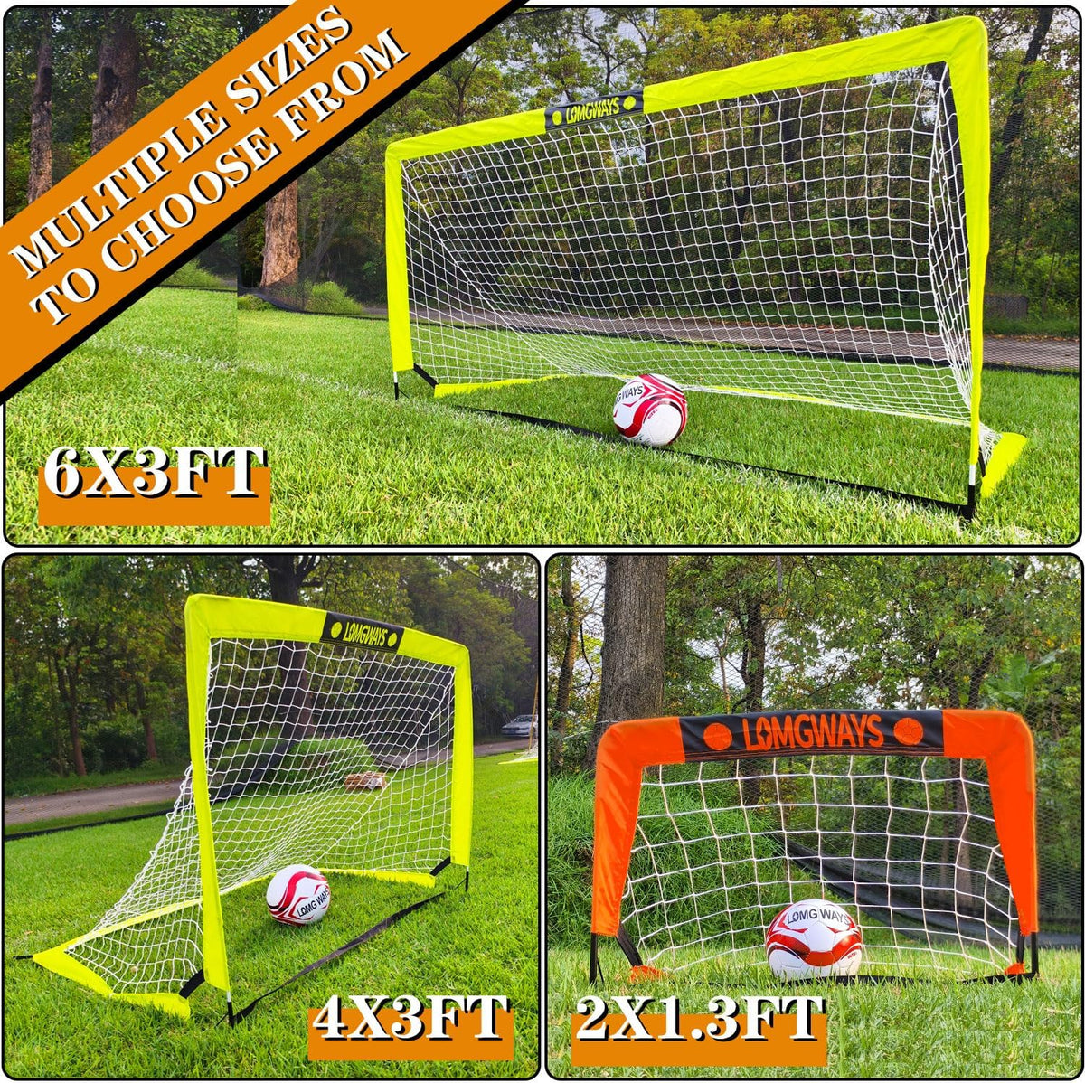 Soccer Goal by [Brand Name] - Foldable Frame Net for Kids & Youth | Indoor & Outdoor Use with Carry Bag