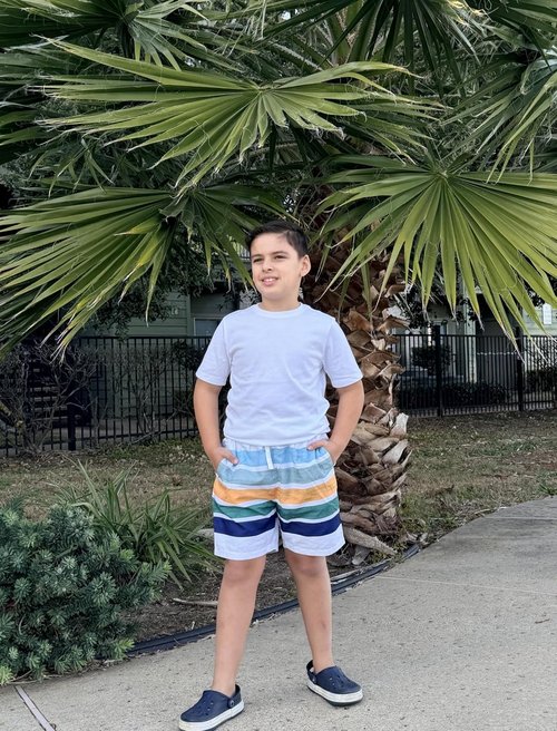 Belovecol Boys Swim Trunks - Quick Dry Anti-Chafe Swim Shorts with Compression Liner | UPF 50+, Sizes 7-20T