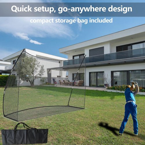 10x7 FT Golf Practice Net, Golf Hitting Nets for Backyard, Includes Carry Bag, Portable Training Golfs Equipmet Perfect for Swing and Chipping