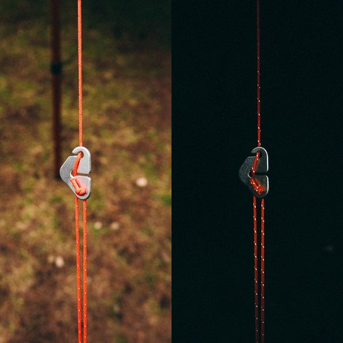 GEAR AID 175 Paracord, Lightweight Visible Guyline for Securing Tarps and Tents, or use as a Clotheslines for Camping, Hiking and Traveling, 100 ft, Orange Reflective