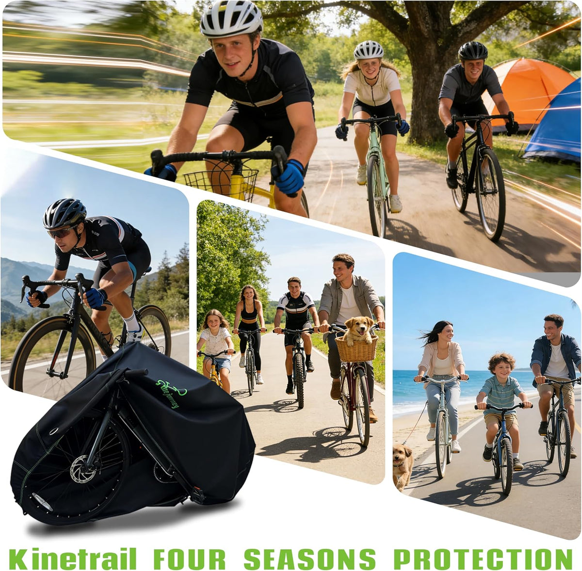 Skiennix Bike Cover - Waterproof Outdoor Protection for 1 Electric or Mountain Bike | UV & Dust Resistant