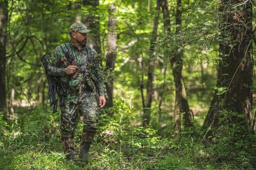 Mossy Oak Men's Tibbee Lightweight Camo Hunting Shirt - Breathable & Comfortable Design