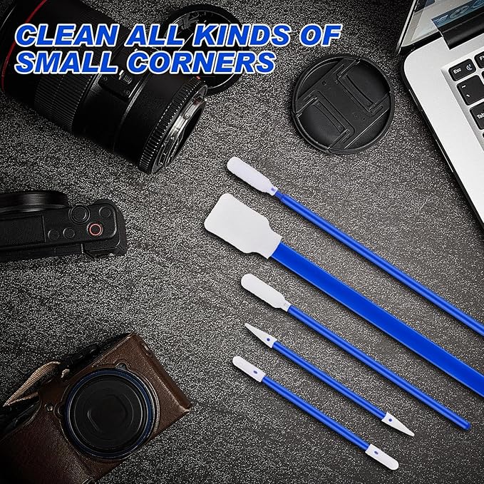 500 Pack Foam Tip Cleaning Swab Kit 5 Types Multi Purpose Swabs Cleanroom