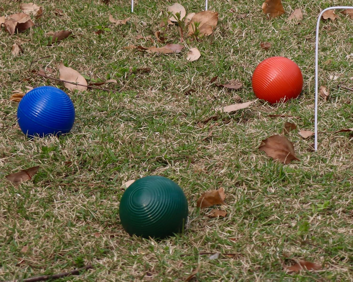 Sport Beats Croquet Set - Six Player Rubberwood Mallets, 32 Inch, Carry Case Included | Perfect for Outdoor Fun