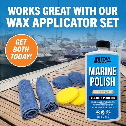 Better Boat Marine Polish - High-Gloss Gel Coat Restorer with UV Protection for Fiberglass & Metal