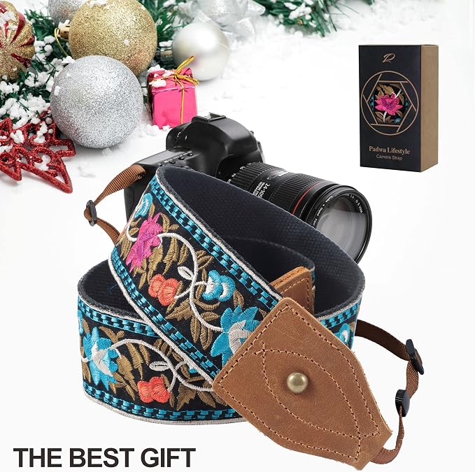 Padwa Lifestyle 2" Wide Classic Crazy Horse Art Cowhide Head Cotton Camera