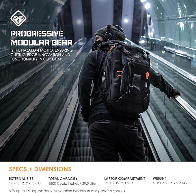 HAZARD 4 Pillbox™ Tactical Backpack – Heavy Duty Military Survival Pack