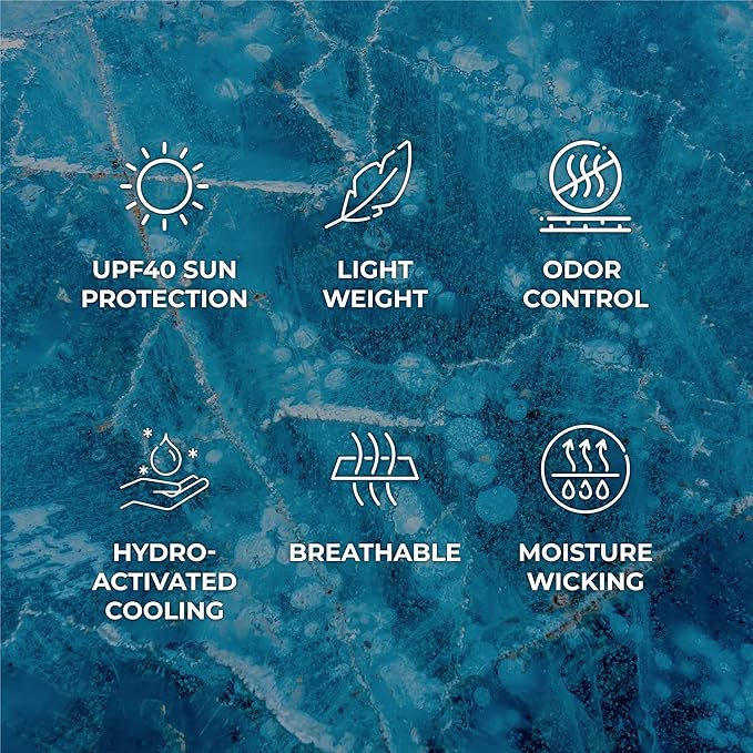 SHAKEitCOOL Original Cooling Towel – Be Cool in Style - Heat Relief, Soft, Lightweight, Sun Protection, Easy Clean - Perfect for Biking, Running, Yoga, Gym, Gardening - Beer