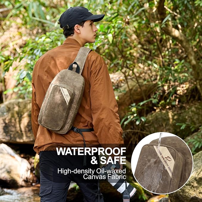 Padwa Lifestyle Dark Brown Crossbody Camera Bag