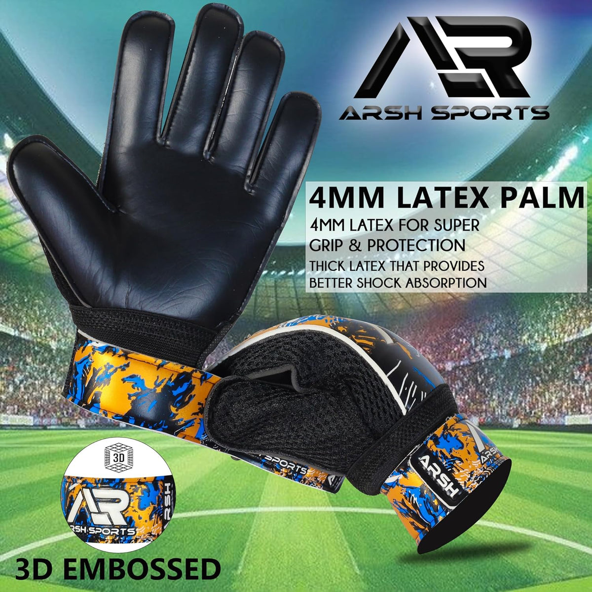 Regine Switzerland Soccer Goalie Gloves - Strong Grip Football Goalkeeper Gloves for Kids & Adults